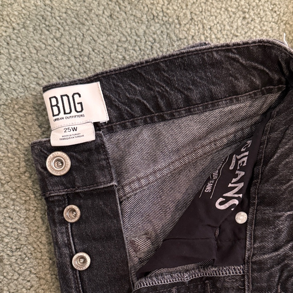 BDG Black Skinny High-Rise Button-Fly Jeans